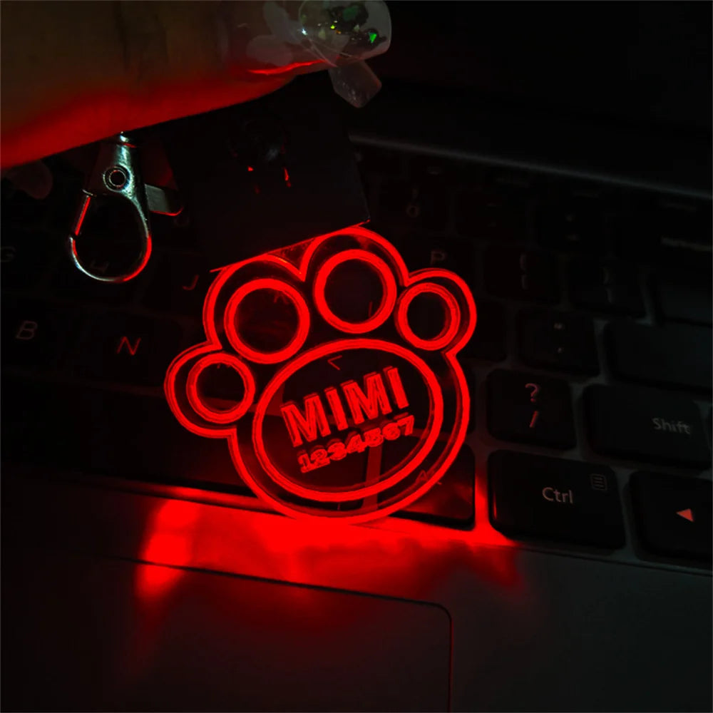 GlowPaw LED Pet Tag