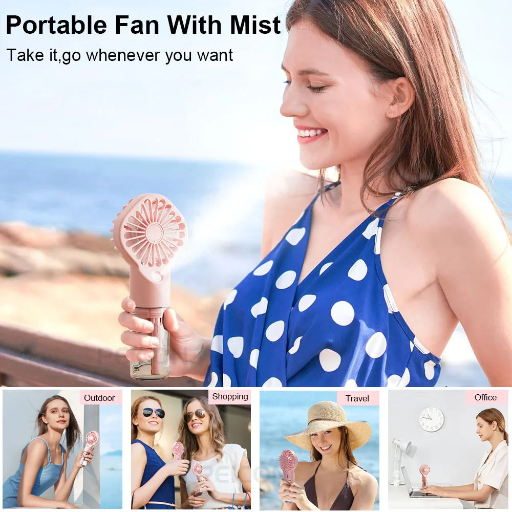 BreezeMist Mini Fan