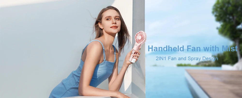 BreezeMist Mini Fan