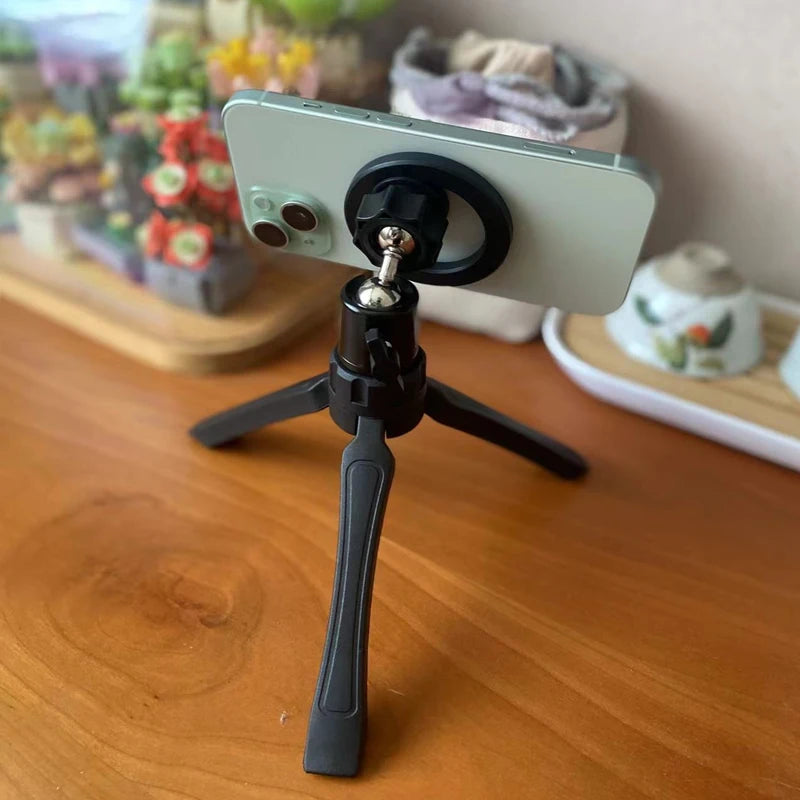 For Magsafe Magnet Tripods For Phone Live streaming bracket Tripod Smartphone Monopod Universal Tripod Stand For Phone Holderic