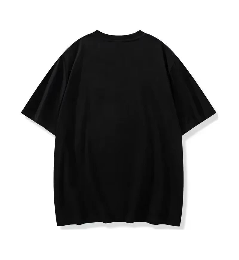 Iverson Big Head Printed Short-sleeved T-shirt American Basketball Star Sports Pure Cotton Casual Loose Women Men Summer Tees