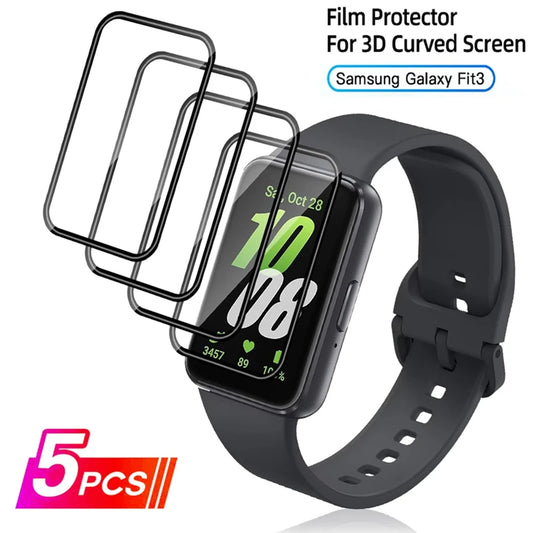 Screen Protector for Samsung Galaxy Fit3 Anti-scratch Film for Galaxy Fit 3 Full Coverage Ultra-HD Protective Film (Not Glass）