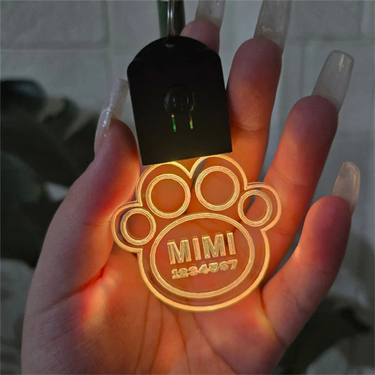 GlowPaw LED Pet Tag