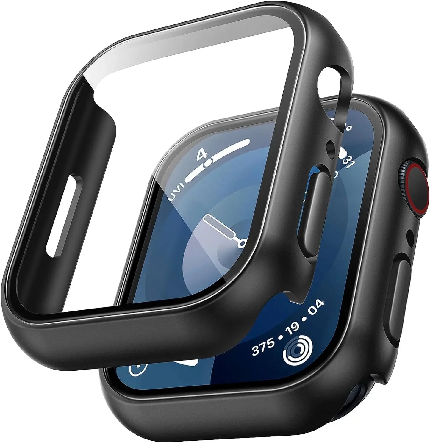 Tempered Glass Screen Protector Case Cover For Apple Watch Series 10 9 Ultra 8 7 6 5 4 3 2 SE 49MM 45MM 41MM 40 44MM Accessories