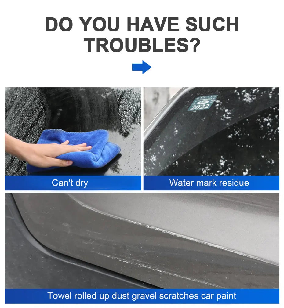 SEAMETAL Car Flexible Soft Silicone Water Wiper Car Window Cleaning Glass Scraper Handy Squeegee Auto Blade Clean Scraping Tools